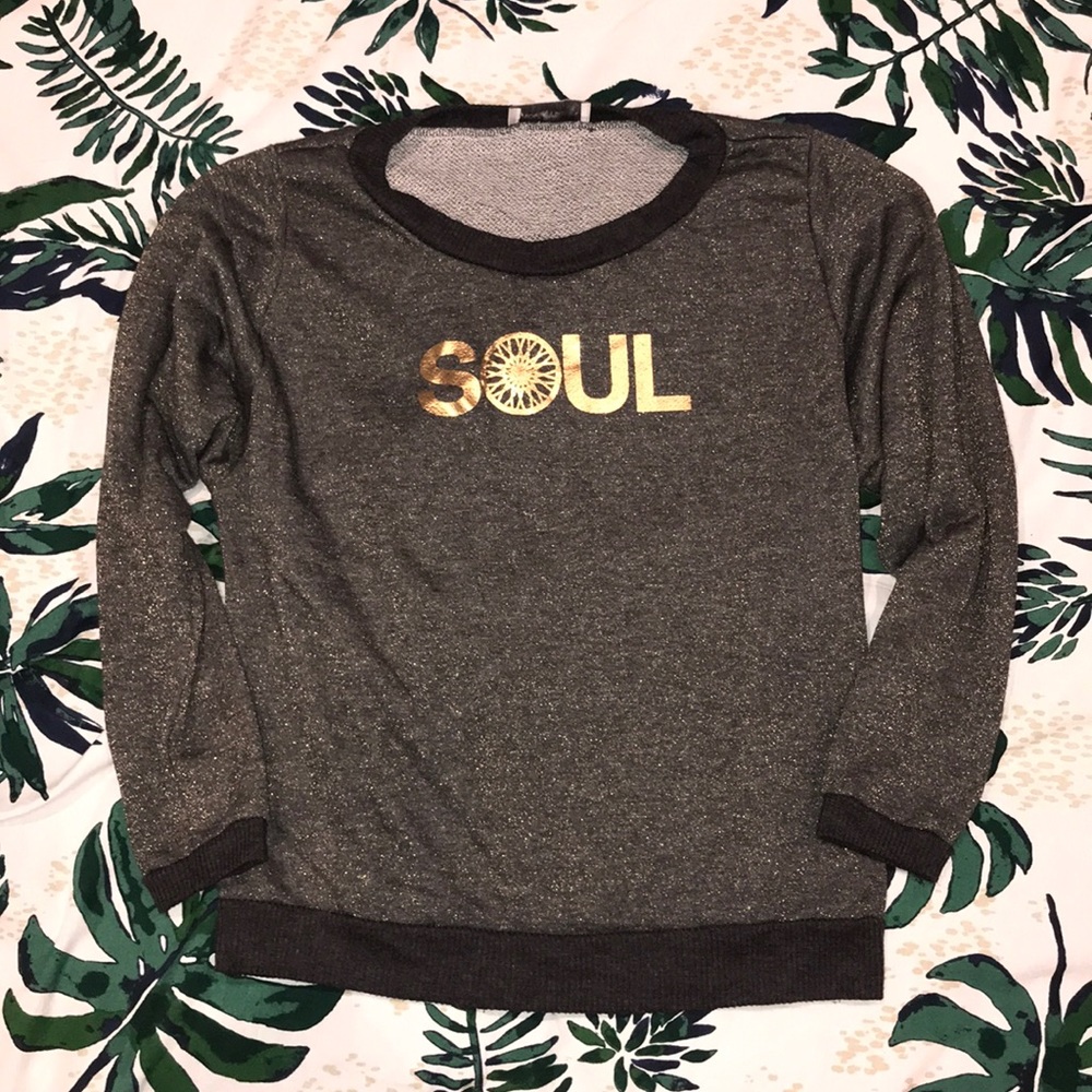Soul cycle crew neck sweater